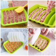  Khuôn silicone làm xúc xích cho bé ăn dặm, chịu nhiệt tốt